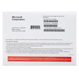 Pacchetto dell'OEM di norma del server 2016 di Microsoft Windows di inglese con il bit di DVD 64