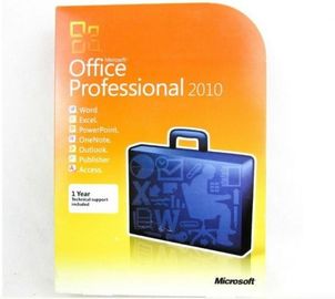 Scatola genuina di vendita al dettaglio di Microsoft Office, scatola internazionale di vendita al dettaglio di Microsoft Office 2010