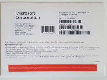 Inglese Windows Server 2012 R2 Std, chiave dell'OEM R2 di Windows 2012 con la garanzia di vita