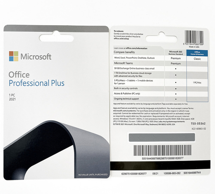 Office 2021 Pro Plus Key Card 100% online Attivazione Office 2021 Professional Plus Key Crd