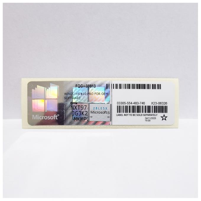 Win 10 Win 11 Professional Win 10 Win 11 Pro COA Sticker chiave di vendita al dettaglio 6 mesi di garanzia 1