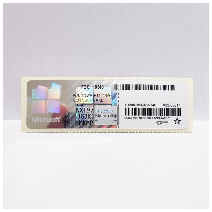 Win 10 Win 11 Professional Win 10 Win 11 Pro COA Sticker chiave di vendita al dettaglio 6 mesi di garanzia 4