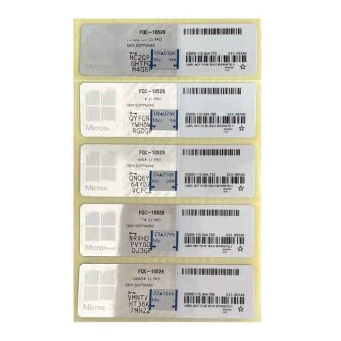 Win 11 Professional Key Attivazione online Win 11 Professional Licenza OEM Adesivo COA 0